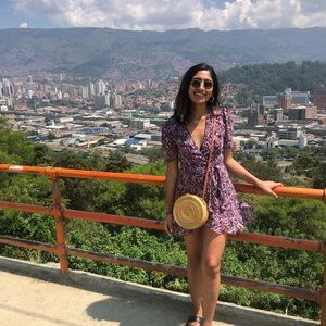 Purple wrap dress from Francescas!